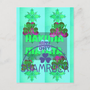Festive Shamrock Captivating St. Patrick's Floral  Postcard