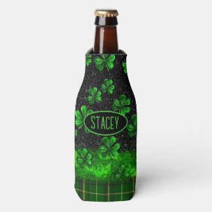 Festive Shamrock Personalised Bottle Cooler