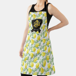 Festive Sicilian Trinacria Personalize Apron