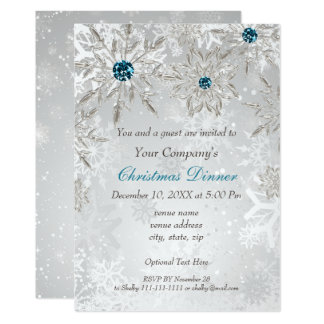 Silver Christmas Party Cards & Invitations | Zazzle.co.uk