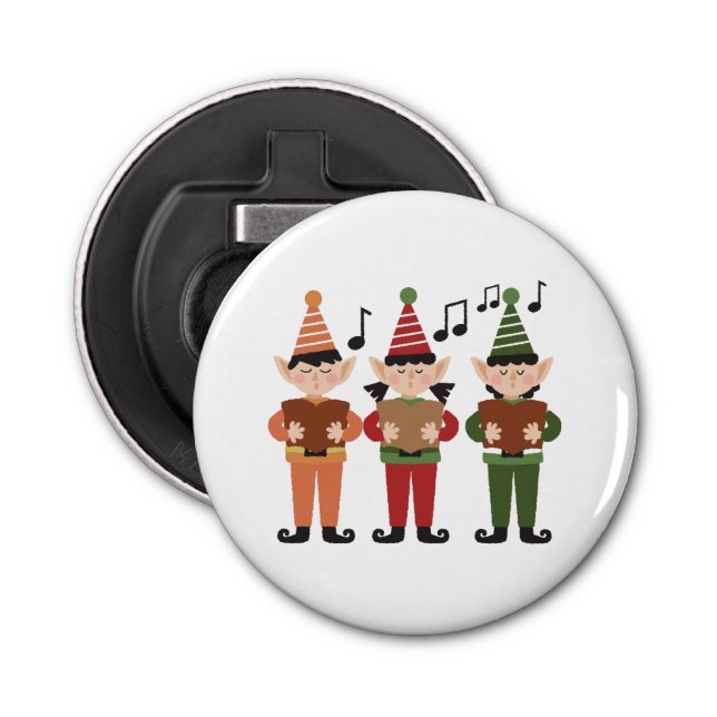  Festive Singing Elfs   Bottle Opener (Front)