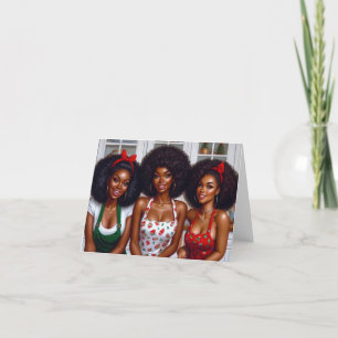 Festive Sisterhood Blank Christmas Card