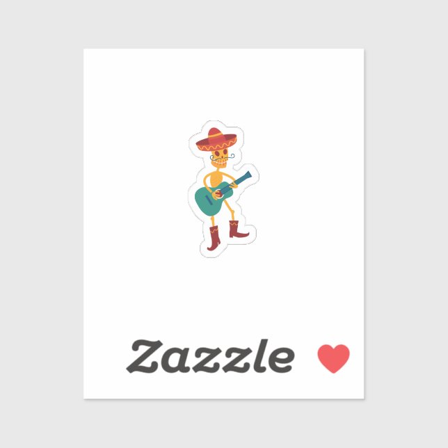 Festive Skeleton Guitar Player (Sheet)