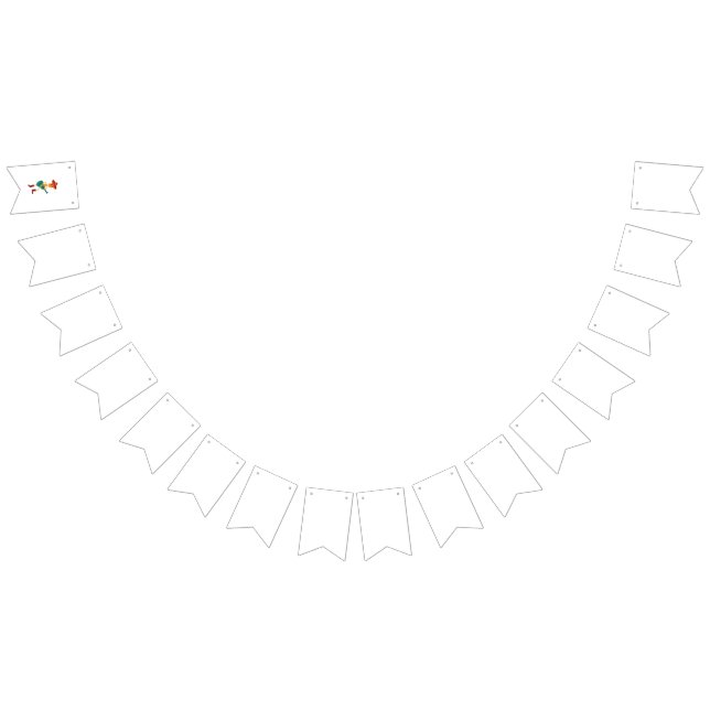 Festive Skeleton Guitar Player Bunting (All)