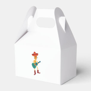 Festive Skeleton Guitar Player Favour Box