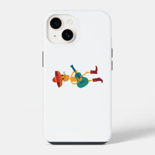 Festive Skeleton Guitar Player iPhone 14 Case