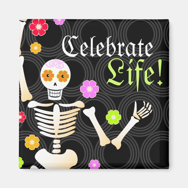 Festive Skellie Magnet (Front)