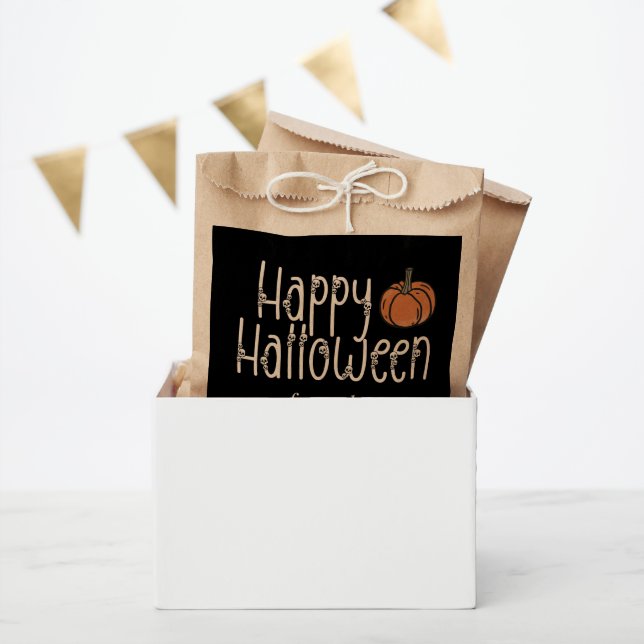 Festive Skull Halloween personalised Favour Bags (Party)