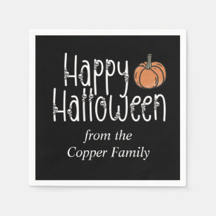 Festive Skull Halloween personalized Napkin