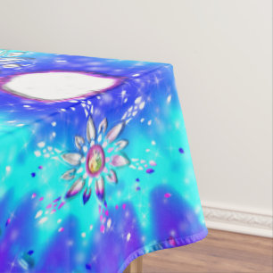 Festive snowflakes tablecloth