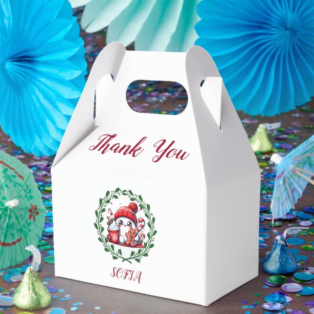 Festive Snowman and Gingerbread  Favour Box (Party)