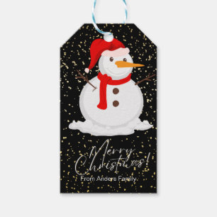 Festive Snowman Christmas Tag