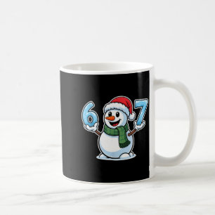 Festive Snowman Christmas Winter Cheer 67 Number  Coffee Mug