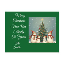 Festive Snowman Family Christmas Collection