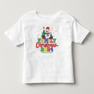 Festive Snowman Family Christmas Toddler T-Shirt