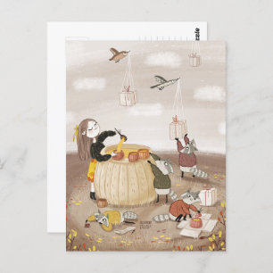 Festive Soup by Alexandra Dikaia Postcard