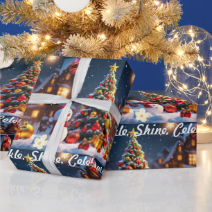 "Festive Sparkle" Wrapping Paper