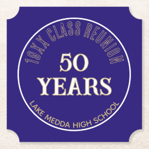 Festive, Special 50th class reunion coaster