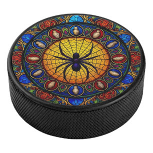 Festive Spider  Hockey Puck