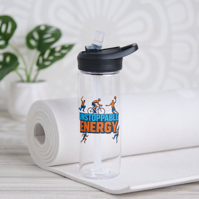 Festive Sports Spirit – Holiday Water Bottle (Yoga (Rotated))