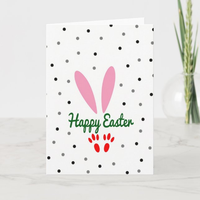 Festive Spring Cheer Greeting Card (Front)