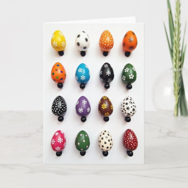Festive Spring Egg Art Card (Front)