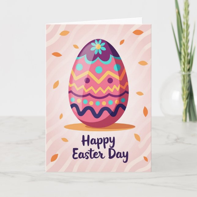 Festive Springtime Emblem Card (Front)