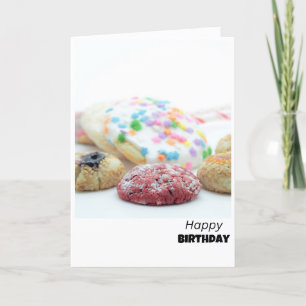 Festive Sprinkle Cookies Birthday Card