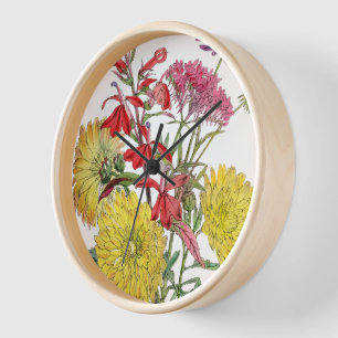 Festive Sring Floral Gifts Clock