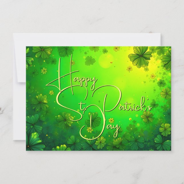 Festive St. Patrick’s Day Greetings (Front)