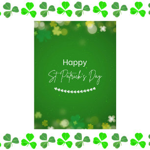 Festive St. Patrick’s Day Shamrock Postcard