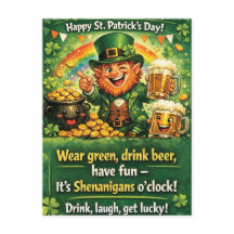 Festive St. Patrick's Day Leprechaun Greeting