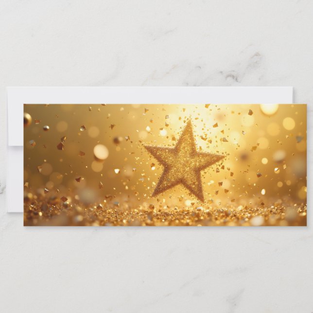 Festive star and golden sequins (Front)