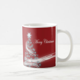 Festive Star Chic Christmas Evergreen Coffee Mug