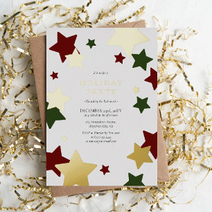 Festive Stars Christmas Holiday Party