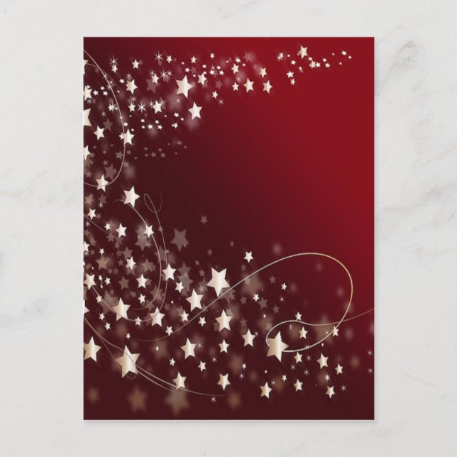 Festive Stars Postcard (Front)