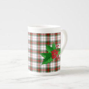 Festive Stewart Tartan Plaid China Mug
