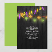 Festive String Lights Fiesta Couples Shower