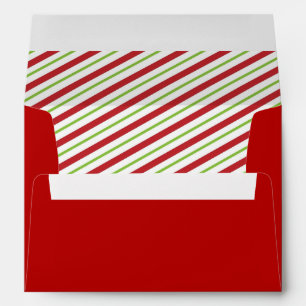 Festive Striped Envelope