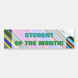 Festive "STUDENT OF THE MONTH!" Sticker