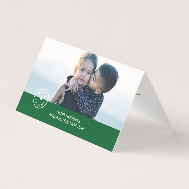 Festive Stylish Seal Red Green Holiday (Front)