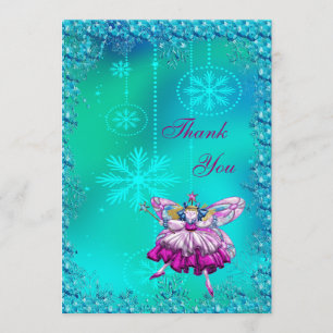 Festive Sugar Plum Fairy Thank You Card