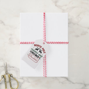 Festive surprise delivery sign gift tags