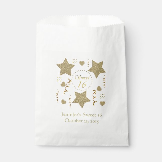 Festive Sweet 16 Custom Favour Bag (Front)