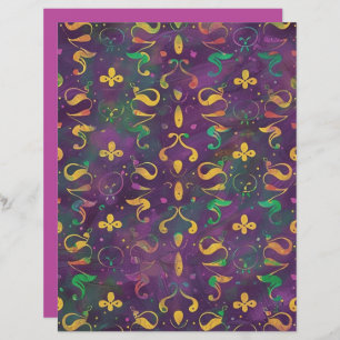 Festive Swirls Scrapbook Paper