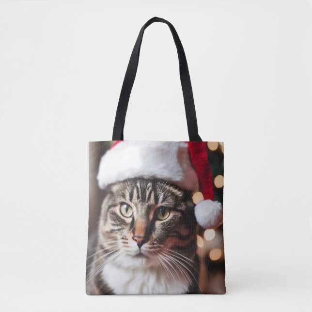 Festive Tabby Tote Bag (Front)