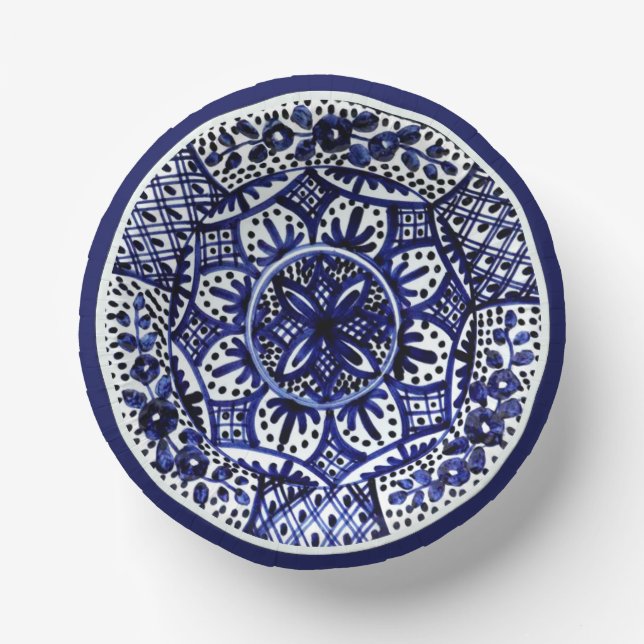 Festive Talavera Seis Paper Plate (Front)