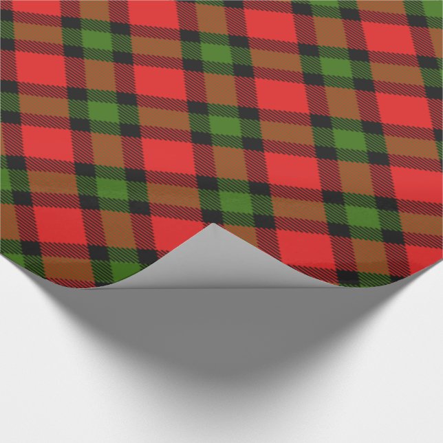 Festive Tartan Wrapping Paper (Corner)
