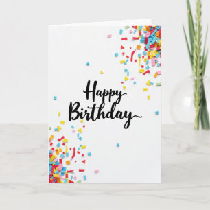 Festive Textured Birthday Card