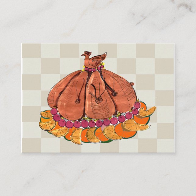 Festive Thanksgiving Placecard (Front)